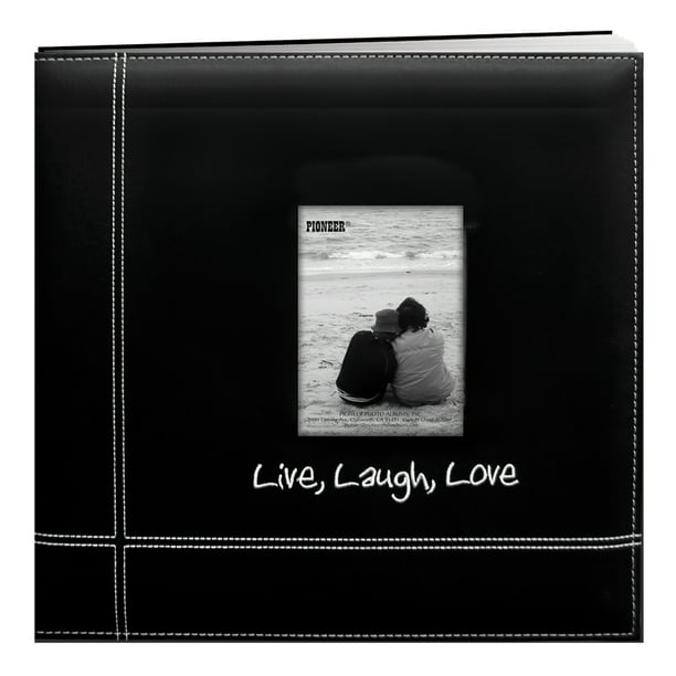 Pioneer Photo Albums 12x12 Live Laugh Love Embroidered Frame Scrapbook