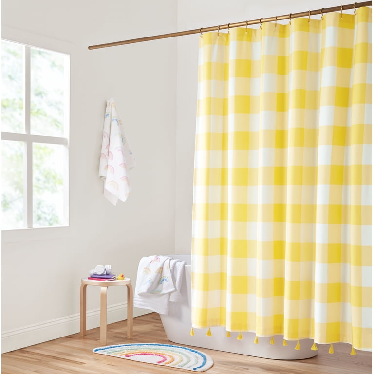Yellow Gingham Curtains