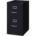 thumbnail image 1 of Scranton & Co 22" 2-Drawer Metal Letter Width Vertical Filing Cabinet in Black, 1 of 12