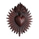 thumbnail image 1 of Placa de pared de los Sagrados Corazones, estatua gótica, decoración de resina, arte para el hogar, figura católica rojo, 1 of 9