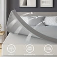 thumbnail image 5 of Medium Firm Mattress Topper, Bamboo Charcoal Infused, Cooling Ventilated Design for Deep Sleep, Ultra-Support Bed Pad, 5 of 6