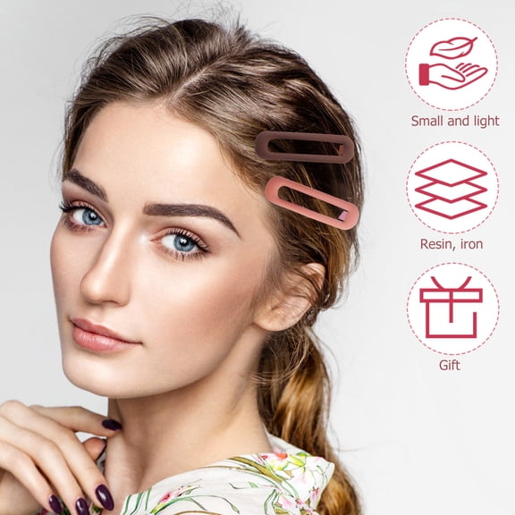 Supvox 20Pcs Assorted Color Hair Clips Fashionable Hair Accessories for Daily Use