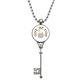 thumbnail image 1 of Collar Colgante de pescado seco Unbranded Llavero Vintage Plata longitud de cadena 50 cm, 1 of 3