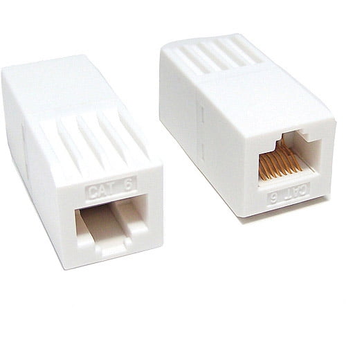 Micro Connectors Cat6 Rj45 Coupler F F White