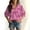 Hot Pink, variant on Endives Womens Blouse Short Sleeve Shirt Womens Tops V Neck Casual Shirts Beach Wear Vacation Shirts Spring Summer Outfit