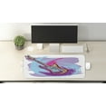 thumbnail image 2 of Music Computer Mouse Pad, Illustration of Electric Guitar Modern Musical, Rectangle Non-Slip Rubber Mousepad Large, 31" x 12" Gaming Size, Lavender Magenta, by Ambesonne, 2 of 2