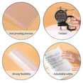 thumbnail image 3 of 10pcs A4 Clear Exercise Book Covers, Transparent Book Cover, Thicken Plastic Reusable And Adjustable Clear Book Covers, 3 of 4