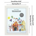 thumbnail image 3 of Americanflat 8.5x11 Kids Art Frame Holds 100 Artworks Front Loading Frames Hold Artworks Mini Built - White, 3 of 8
