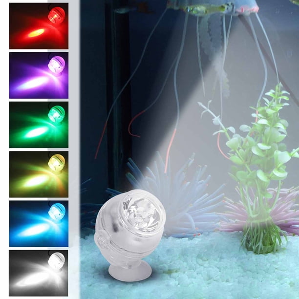 Lámpara de buceo LED RGB con control remoto de 24 teclas | Luz subacuática impermeable IPX8 para bañeras, peceras y jarrones | Luz ambiental que cambia de color con múltiples modos