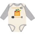 thumbnail image 3 of Inktastic Vegetable Gardener Organic Farming Boys or Girls Long Sleeve Baby Bodysuit, 3 of 5