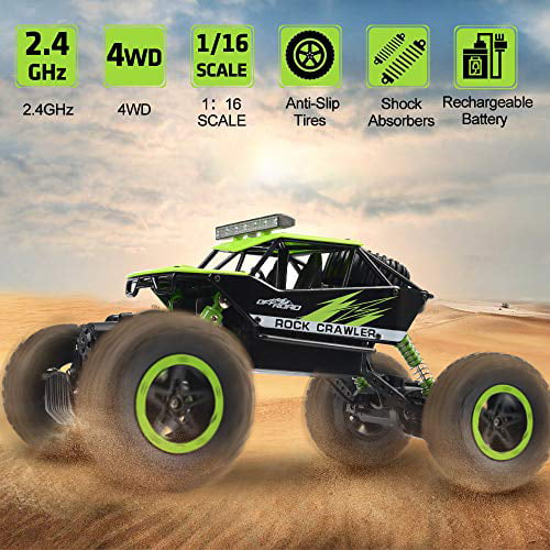 Remote Control Car RC Electric Off-road Racing 4WD Truck Toy for Boys Girls 
