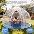 thumbnail image 6 of Akaber Garden Dome Tent, Outdoor Transparent Bubble Tent for 2-8 People, TPU Greenhouse Igloo Tent with 2 Window for Patio, Camping, Events, 6 of 8