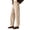 Beige, variant on Womens Business Casual Corduroy Dress Pants Button Zipper Waist Curved Wide Leg Commute Office Work Pants with Pockets