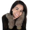 thumbnail image 1 of Exclusives Womens Mittens Faux Fur Convertible Fingerless Gloves, 1 of 6
