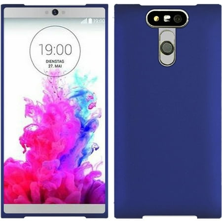 Rubberized Blue Snap - For LG G5 Rubberized Snap On Plastic Case - Blue