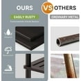 thumbnail image 4 of Bamboo Bathroom Shelf, 5-Tier Bathroom Standing Shelves, Multifunctional Storage Rack for Living Room Bedroom Kitchen, Space Saver, Brown, 4 of 8