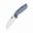 Blue, variant on Kansept Convict Folding Pocket Knife 3.3''CPM-S35VN Blade,Blue Titanium Handle,K1023B2