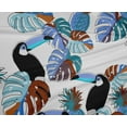 thumbnail image 5 of oneOone Polyester Spandex Blue Fabric Floral Flower With Birds Sewing Craft Projects Fabric Prints By Yard 56 Inch Wide, 5 of 5