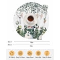 thumbnail image 6 of 15 Inch Round Placemats Set of 4, Green Snowman Christmas Non Slip Heat Insulation PP Table Mats, Eucalyptus Leaves Xmas Snowflake Washable Place Mats for Kitchen Dining Party Table Decor, 6 of 7