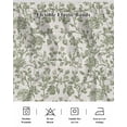 thumbnail image 7 of Pastoral Flowers Bed Skirt California King Size 18" Drop Green Flower Vintage Linen Texture Ruffled Wrap Around Bed Skirts Adjustable Elastic Bedskirt Dust Ruffle for California King Size Bed, 7 of 7