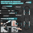 thumbnail image 4 of Entrenador de resistencia a la muñeca ajustable en forma de U (50 kg) en forma de muñeca en forma de U (50 kg) azul, 4 of 9