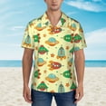 thumbnail image 4 of Goofa Colorful Outer Space Hawaiian Shirt for Men, Unisex Summer Beach Casual Short Sleeve Button Down Shirts,Aloha Tropical Floral print shirt-Medium, 4 of 9