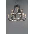 thumbnail image 4 of 11737BKSN Maxim Lighting Haven-Nine Light 2-Tier Chandelier-27 Inches wide by 24.25 inches high-Black/Satin Nickel Finish    -Traditional Installation, 4 of 4