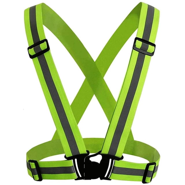 Chaleco reflectante Chaleco reflectante de seguridad para correr al aire libre para trotar, andar en bicicleta, caminar, andar en motocicleta y correr, verde oso de fresa Juguete