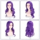 thumbnail image 2 of Short Purple Wig Anime Costume Wig For Costume Cosplay Party Synthetic Party, 2 of 5