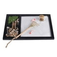 thumbnail image 4 of Jardin de Sable Zen pour Bureau, Jardin de Sable Miniature, Râteau de Roche de Jardin Zen, Outils de Paysage Végétal Micro Figures, Sable Q3C1, 4 of 8