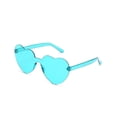 thumbnail image 2 of Minnieouse Gafas de sol con forma de corazón de melocotón, accesorios antiquemaduras solares, decoraciones, gafas irregulares, apariencia Lentes lago azul, 2 of 6