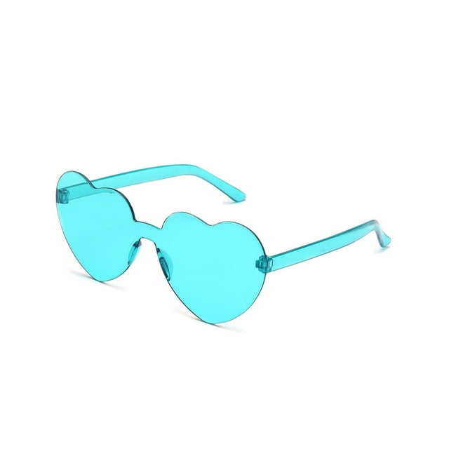 Qarigey Gafas de sol Color gelatina transparente Accesorios de moda Decoraciones Gafas sexy Gato Fácil de combinar Irregular polarizado para fiesta Lentes lago azul Qarigey AP008623-06
