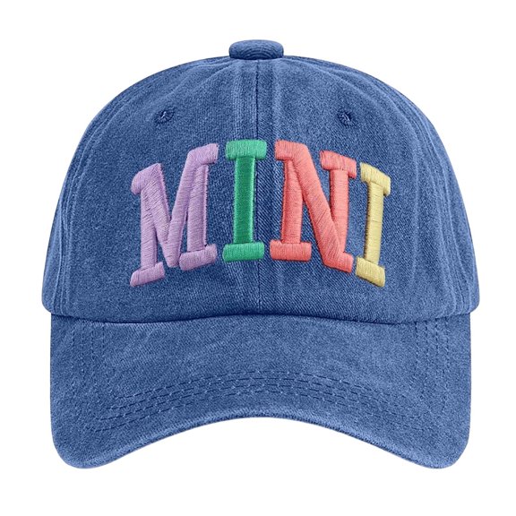 Fgnfyis Mama Hats For Women Adjustable Mini Baseball Caps Funny Mom Idea Blue One Size