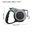 thumbnail image 4 of Unique Bargains 1 Pc Retractable Pet Leash Ergonomic Dog Leash for Pet 118.11" Black Gray, 4 of 6