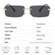 thumbnail image 4 of gradient tea Gafas de sol rectangulares de moda para mujer y hombre, gafas de sol pequeñas sin montura, gafas masculinas para mujer, gafas de sol, 4 of 5