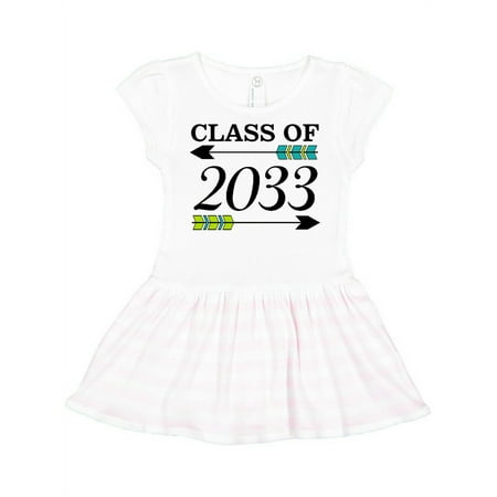 

Inktastic Class of 2033 with arrows Gift Toddler Girl Dress