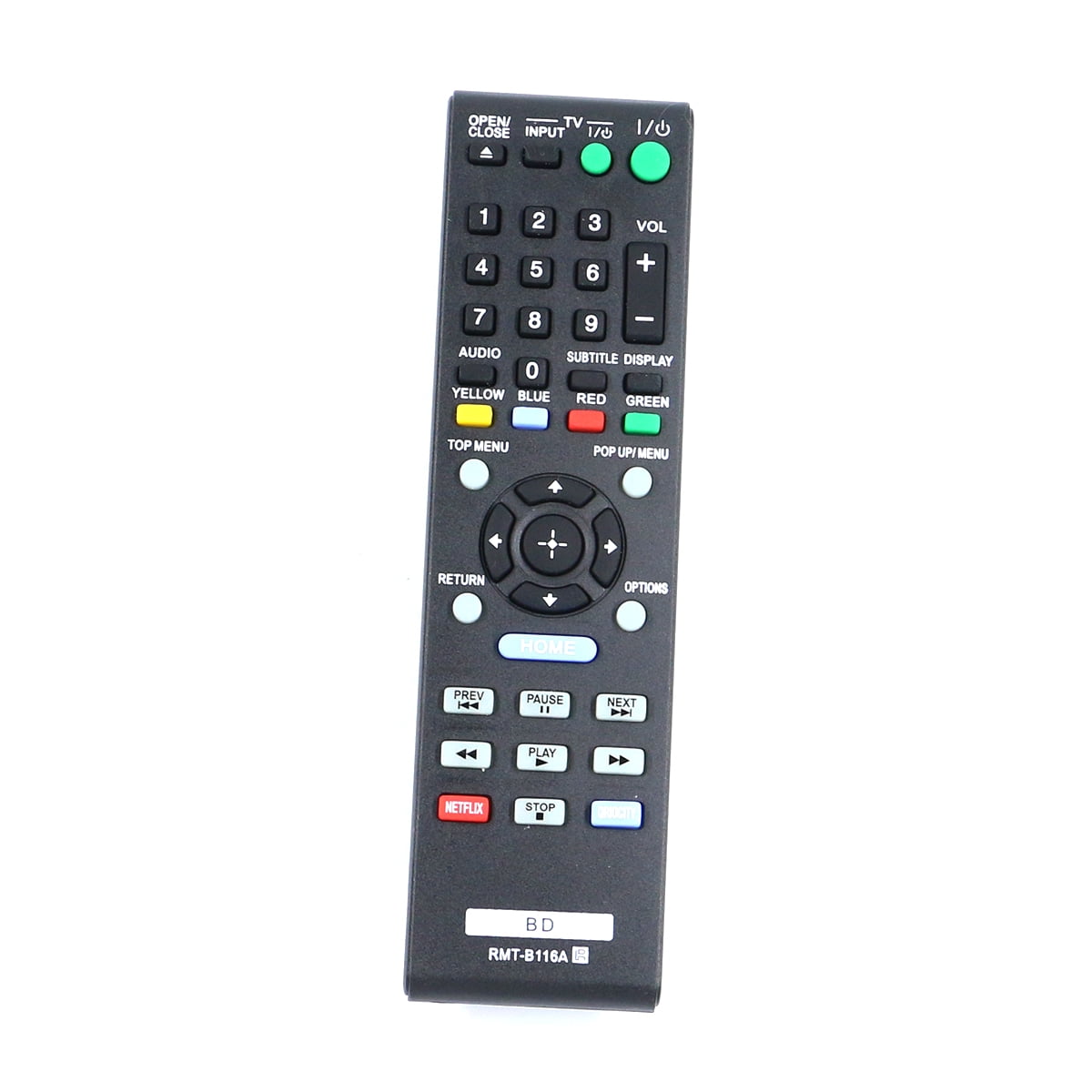 New Remote Control RMTB116A fits for SONY BLURAY DISC PLAYER DVD BDP