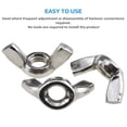 thumbnail image 2 of Easy-Install Wing Nuts, Galvanized Fasteners for Machinery Equipment, Hand-Twist for Electronics Communication, 25pcs, 2 of 5