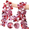 thumbnail image 1 of Décorations de la Saint-Valentin de 2 Mètres, Bandes de Plumes Rouges, Blanches et Roses, Déclaration d'Amour, Décorations de Mariage et de Chambre Nuptiale, Bandes de Couleur en Forme de Cœur, Bandes Décoratives de Festival, 1 of 8