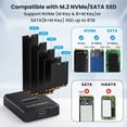 thumbnail image 3 of Nueva Caja Externa para Portátil Tipo C con Soporte para Disco Duro M.2 de Doble Protocolo NVMe/NGFF para Unidad de Estado Sólido, 3 of 6