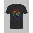 thumbnail image 2 of Women's Plus Size Casual Printed Short Sleeve T-Shirt Summer Crew Neck Tops 100%Cotton Women Clothing, 2 of 9