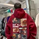 thumbnail image 2 of Sudadera con capucha y forro polar grueso para hombre, estilo holgado, moderno y versátil, chaqueta estilo Hong Kong para otoño/invierno, 2 of 4