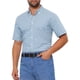 thumbnail image 4 of CAMISAS CHIC para HOMBRE, con cuello de punta, de manga corta, a cuadros, con botones, camisa de vestir, M Azul Blanco, 4 of 6