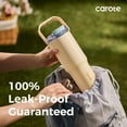 thumbnail image 3 of Carote 2PCS Insulated Stainless Steel Tumbler, Highlight Water Bottles with Straw Lid, 30 fl oz & 32 fl oz, Yellow, 3 of 8