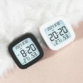 thumbnail image 4 of Ohufall Compact LCD Digital Alarm Clock Temp Humidity Display Student Bedside Clock Room Decor Clocks For Bedroom Study Desk, 4 of 6
