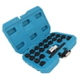 thumbnail image 1 of Adaptador Scoket De Tuerca De Bloqueo De Rueda, Portátil, 22 Piezas, Kit De Extracción De Llave De Bloqueo De Rueda Fácil De Usar, Resistente Al Desgaste Con Adaptador De, 1 of 7