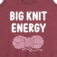 thumbnail image 3 of Instant Message - Big Knit Energy - Women's Racerback Tank Top, 3 of 6