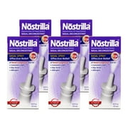 5 Pack Nostrilla Nasal Decongestant 12 Hour Fast Relief 15 ml for Stuffy Noses