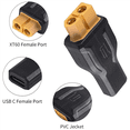 thumbnail image 2 of WQNZMADO 4PCS USB C to Adapter Type-C to Female 100W 20V/5A Charging Connector for RC Model Energy Storage Power, 2 of 4