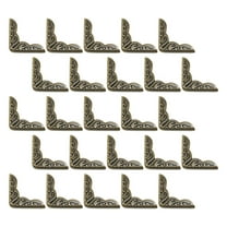 HONMEET 50pcs Vintage Metal Book Corner Protectors for Notebooks Journals Scrapbooking Craft Supplies